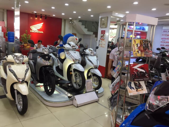cửa hàng xe máy tại tiền giang
